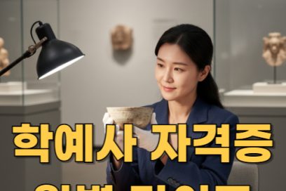 학예사 자격증 시험 총정리 – 과목, 일정, 응시 자격까지!