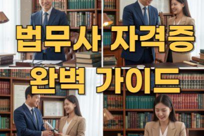 법무사 자격증 난이도 시험과목 및 취득 후 진로까지 완벽 가이드