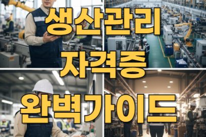 생산관리 자격증 종류별 추천: 기술지도사 포함 실무 활용 자격증 총정리