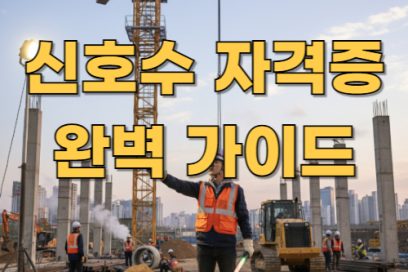 신호수 자격증 무료로 따는 법: 국비지원 활용 꿀팁