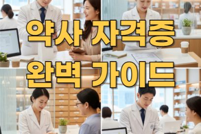 약사 자격증 취득조건 총정리: 약대 입학부터 면허증 발급까지