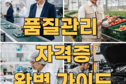 품질관리 자격증 종류별 난이도 & 추천 자격증 비교 (+ 시험일정)