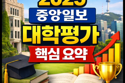 2025 중앙일보 대학평가: 인서울·지거국 대학교 순위 완전 분석