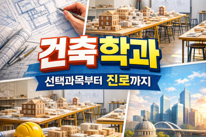 건축학과 선택과목 완벽정리｜대학별 권장과목·진로·취업까지