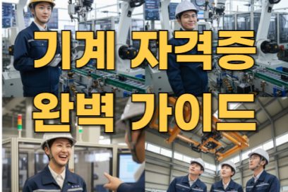 기계 자격증 종류와 취득 방법 완벽 가이드