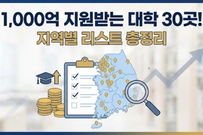 글로컬대학30 뜻은 무엇일까? 선정대학 리스트와 학생 혜택 총정리